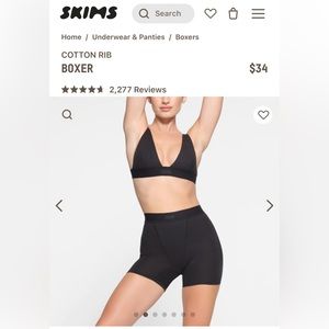 SKIMS cotton rib boxer
